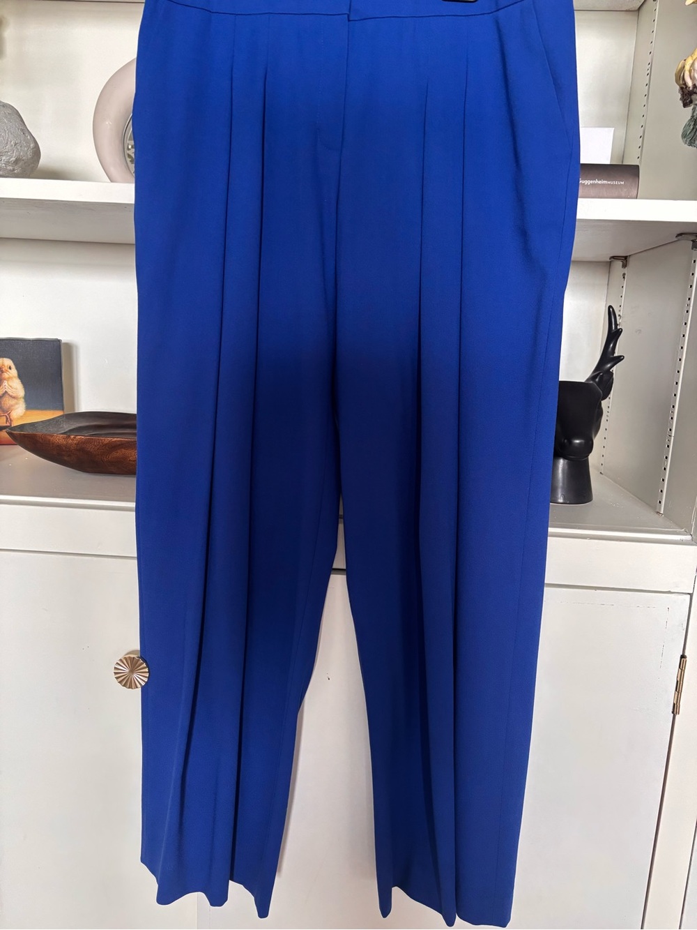 Escada Vibrant Royal Blue Pleated Trousers
